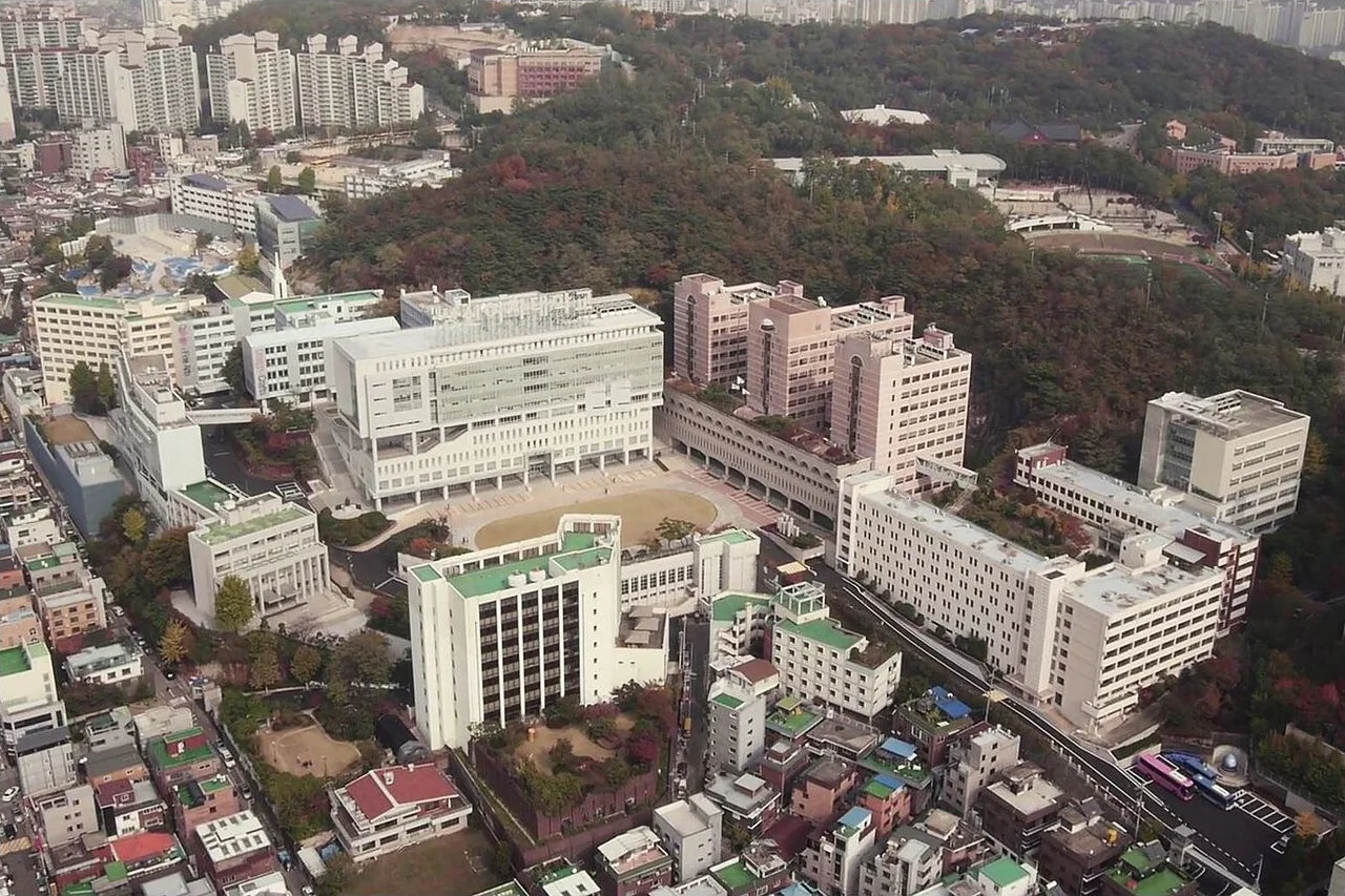Toàn cảnh cơ sở Soojung tại Donam của Đại học nữ Sungshin