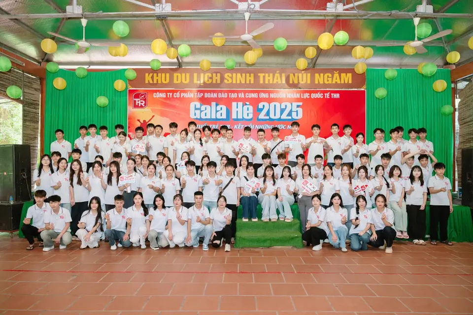 Học sinh THR tham gia Gala Hè 2025 tại khu du lịch sinh thái Núi Ngăm.