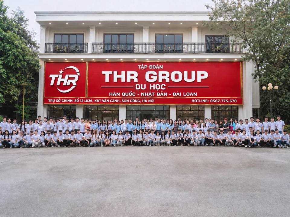 Ảnh tập thể tại trụ sở THR GROUP do công ty cung cấp